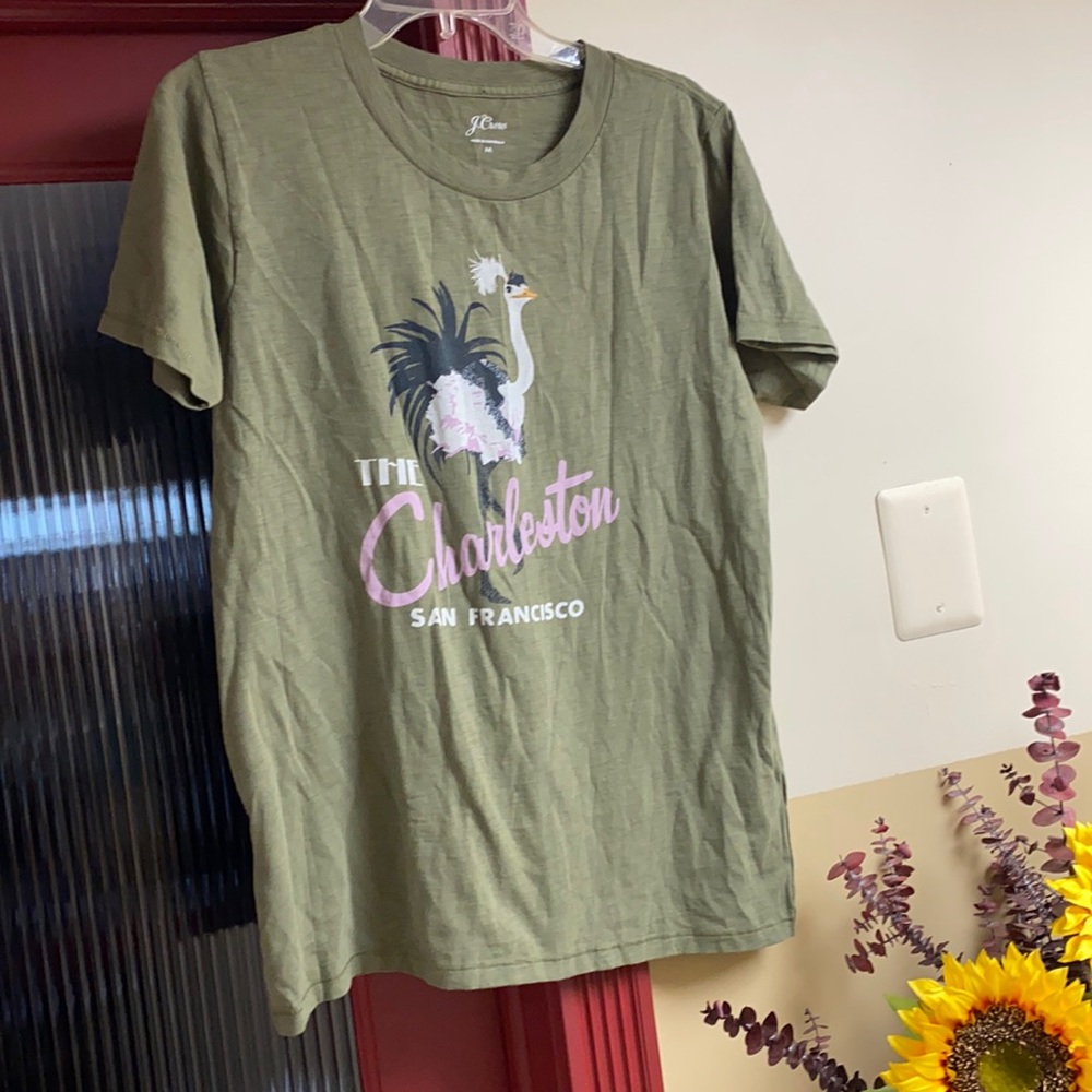J.Crew Cotton Print Tee New With Tags